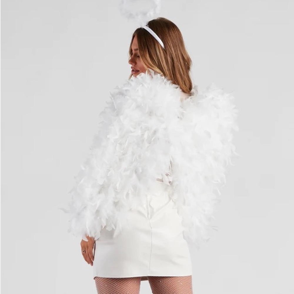 Halloween Feathered Wings (black)